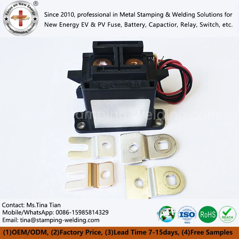 Red copper stamping parts for high-voltage DC contactors of new energy vehicle Red copper stamping parts for high-voltage DC contactors of new energy vehicle